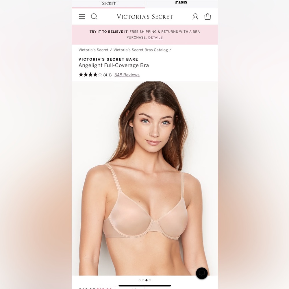 Angelight 32C Victoria secret bra NWT